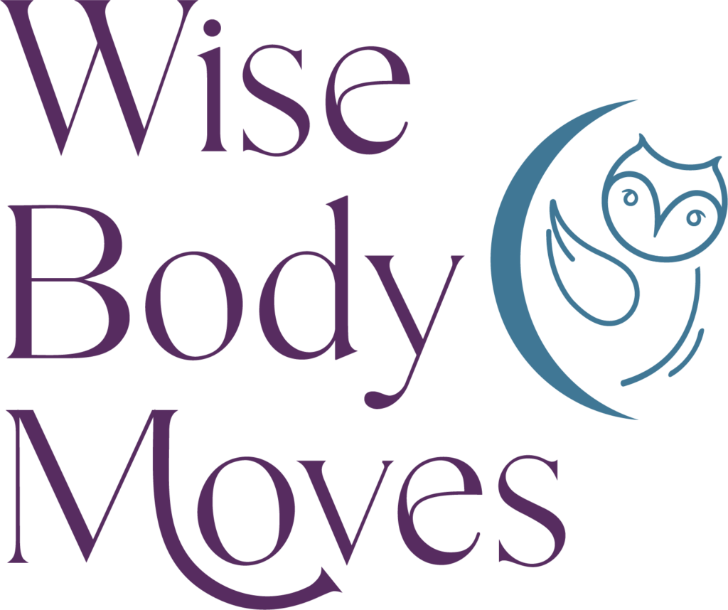 Wise Body Moves Stacked Logo Version with Icon